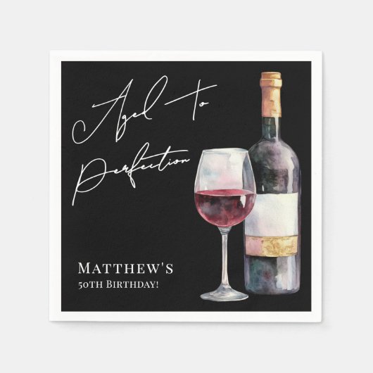 Aged To Perfection Birthday Party Servet (Voorkant)