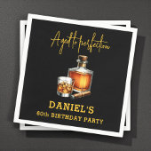 Aged to Perfection Cigar Whiskey 60th Birthday Servet