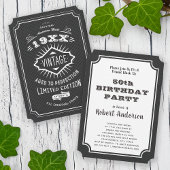 Aged to Perfection  Elegant Verjaardagsfeest Kaart