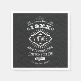 Aged to Perfection  Elegant Verjaardagsfeest Servet