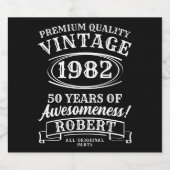 Aged to Perfection Gepersonaliseerde  Verjaardag Bier Etiket (Enkel label)