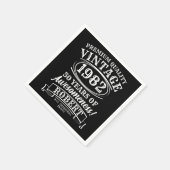 Aged to Perfection Gepersonaliseerde  Verjaardag Servet (Hoek)