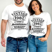 Aged to Perfection Gepersonaliseerde Verjaardag T-shirt