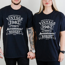Aged to Perfection Gepersonaliseerde  Verjaardag T-shirt