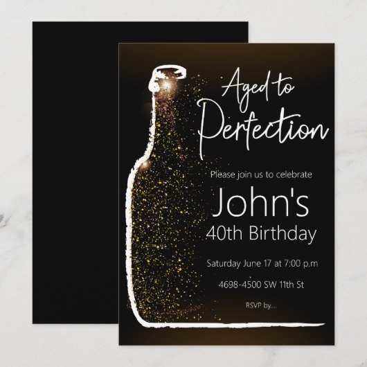 Aged to Perfection Kaart (Voorkant / Achterkant)