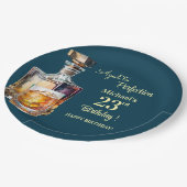 Aged to Perfection Men 23rd Whiskey Birthday Papieren Bordje (Gekanteld)