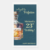 Aged to Perfection Men 23rd Whiskey Birthday Servet (Voorkant)