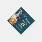 Aged to Perfection Men 23rd Whiskey Birthday Servet (Hoek)