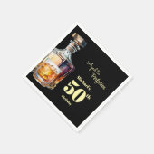 Aged to Perfection Men's 50th Whiskey Birthday  Servet (Hoek)