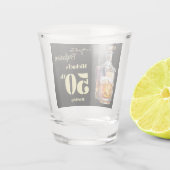 Aged to Perfection Men's 50th Whiskey Birthday  Shot Glas (Achterkant)