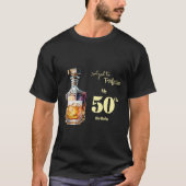 Aged to Perfection Men's 50th Whiskey Birthday  T-shirt (Voorkant)