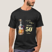 Aged to Perfection Men's 50th Whiskey Birthday  T-shirt (Voorkant)