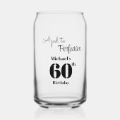 Aged to Perfection Men's 60th Birthday Blikvorm Glas (Voorkant)