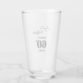 Aged to Perfection Men's 60th Birthday Glas (Achterkant)