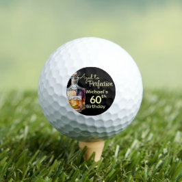 Aged to Perfection Men's 60th Whiskey Birthday Golfballen