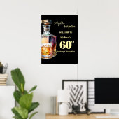 Aged to Perfection Men's 60th Whiskey Birthday Poster (Thuiskantoor)