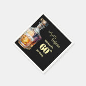 Aged to Perfection Men's 60th Whiskey Birthday  Servet (Hoek)