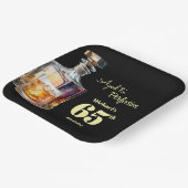 Aged to Perfection Men's 65th Whiskey Birthday  Papieren Bordje (Gebogen)