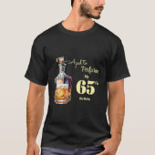Aged to Perfection Men's 65th Whiskey Birthday  T-shirt (Voorkant)