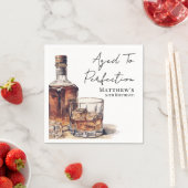 Aged To Perfection Men's Birthday Party Servet (Insitu)