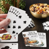 Aged To Perfection Men's Birthday Whiskey Pokerkaarten (Insitu)