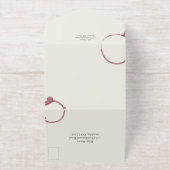 Aged to Perfection Stains Wine Tasting Party Gold All In One Uitnodiging (Buiten)