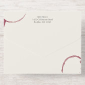 Aged to Perfection Stains Wine Tasting Party Gold All In One Uitnodiging (Achterzijde)