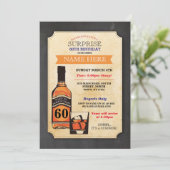 Aged to Perfection Verjaardag Cheers Whisky Uitnod Kaart (Staand voorkant)