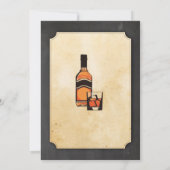 Aged to Perfection Verjaardag Cheers Whisky Uitnod Kaart (Achterkant)