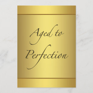 Aged to Perfection Verjaardagsfeest Kaart
