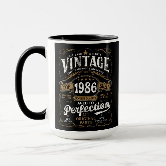 Aged To Perfection Vintage 1986 Birthday 40th Mok (Links)