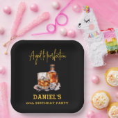 Aged to Perfection Whiskey 60th Birthday Papieren Bordje (Feest)