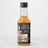 Aged To Perfection Whiskey Men's Birthday Likeurfles Etiket (Voorkant)