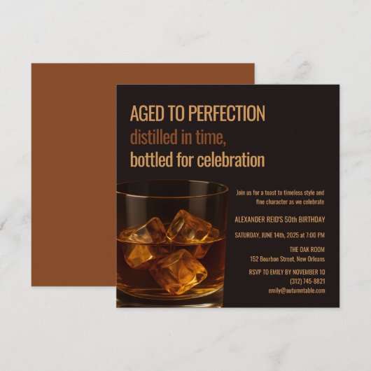 Aged to Perfection | Whisky Birthday (Voorkant / Achterkant)