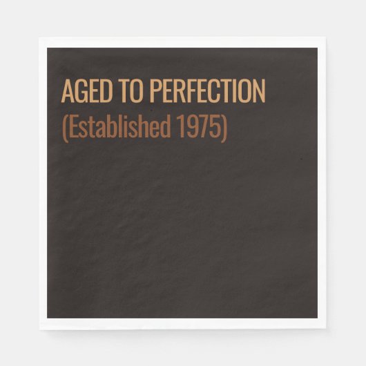 Aged to Perfection | Whisky Birthday Servet (Voorkant)