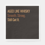Aged to Perfection | Whisky Birthday Servet (Voorkant)