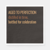 Aged to Perfection | Whisky Birthday Servet (Voorkant)