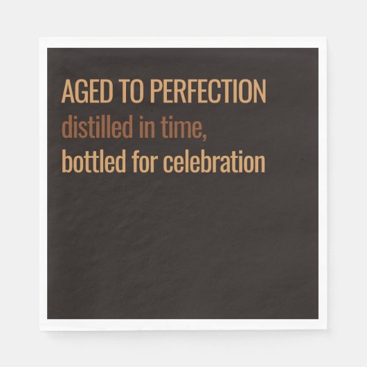 Aged to Perfection | Whisky Birthday Servet (Voorkant)