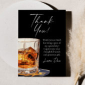 Aged To Perfection Whisky Glass Birthday Party Bedankkaart