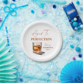 Aged To Perfection Whisky Glass Birthday Party Papieren Bordje (Feest)