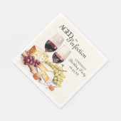 Aged to Perfection Wijn en kaas Verjaardag Servet (Hoek)