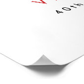 Aged to Perfection Wine Birthday Welcome Sign Poster (Hoek)