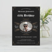 Aged to Perfection Zwart Goud Classy 60ste verjaar Kaart (Staand voorkant)