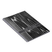 Aged Wood Grain Minimalist - Personalizable Notitieboek (Rechterzijde)