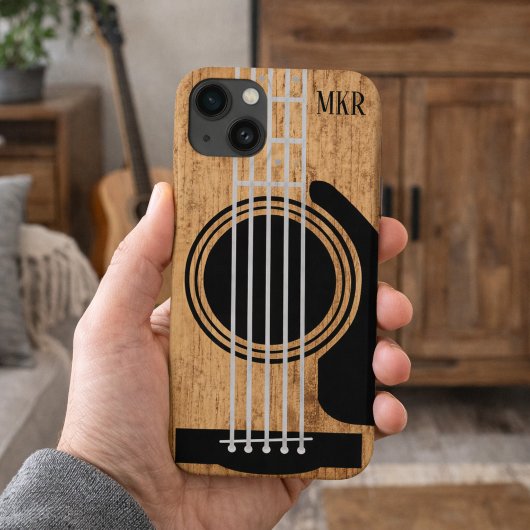 Aged Wood Guitar Signature Case-Mate iPhone Case