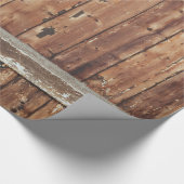 Aged Wooden Fence Cadeaupapier (Hoek)