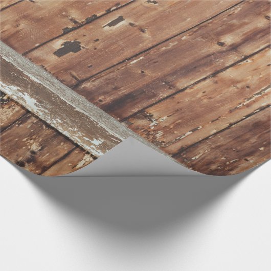 Aged Wooden Fence Cadeaupapier (Hoek)