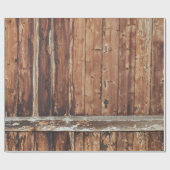 Aged Wooden Fence Cadeaupapier (Vlak)