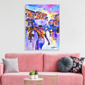 Agege Brood van Ini Brown Canvas Afdruk (Insitu (Woonkamer))