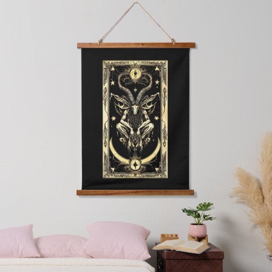 Ageless Darkness Baphomet Tapestry Hangend Wandkleed (Slaapkamer)